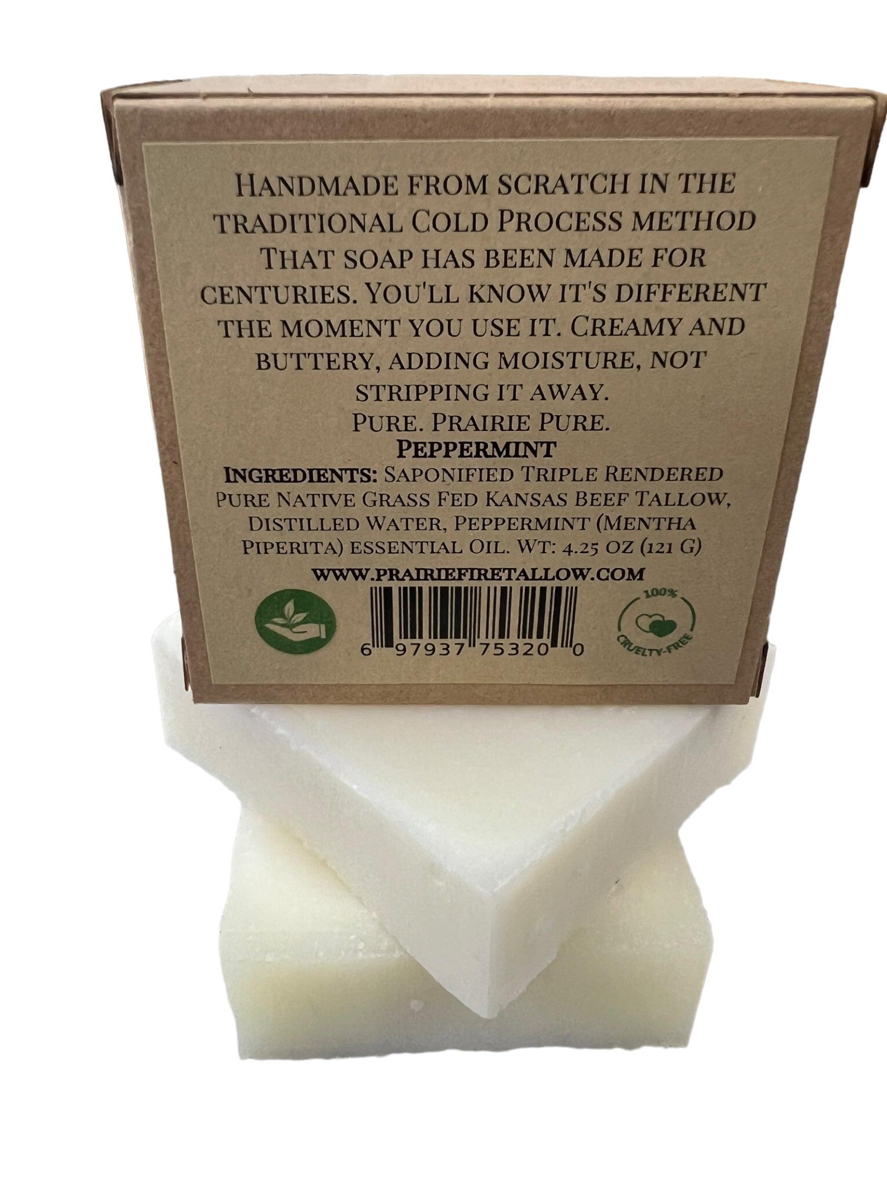 Grass Fed Beef Tallow Soap Bar (3 Pack) - Made in the USA
