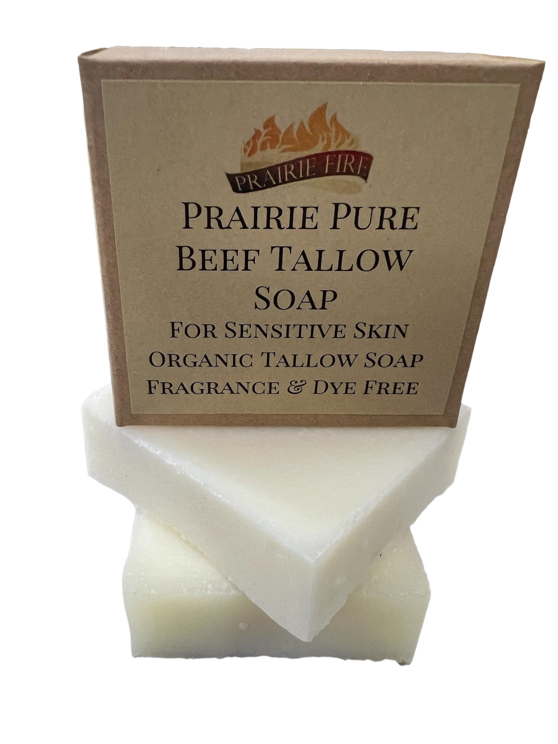 Grass Fed Beef Tallow Soap Bar (3 Pack) - Made in the USA