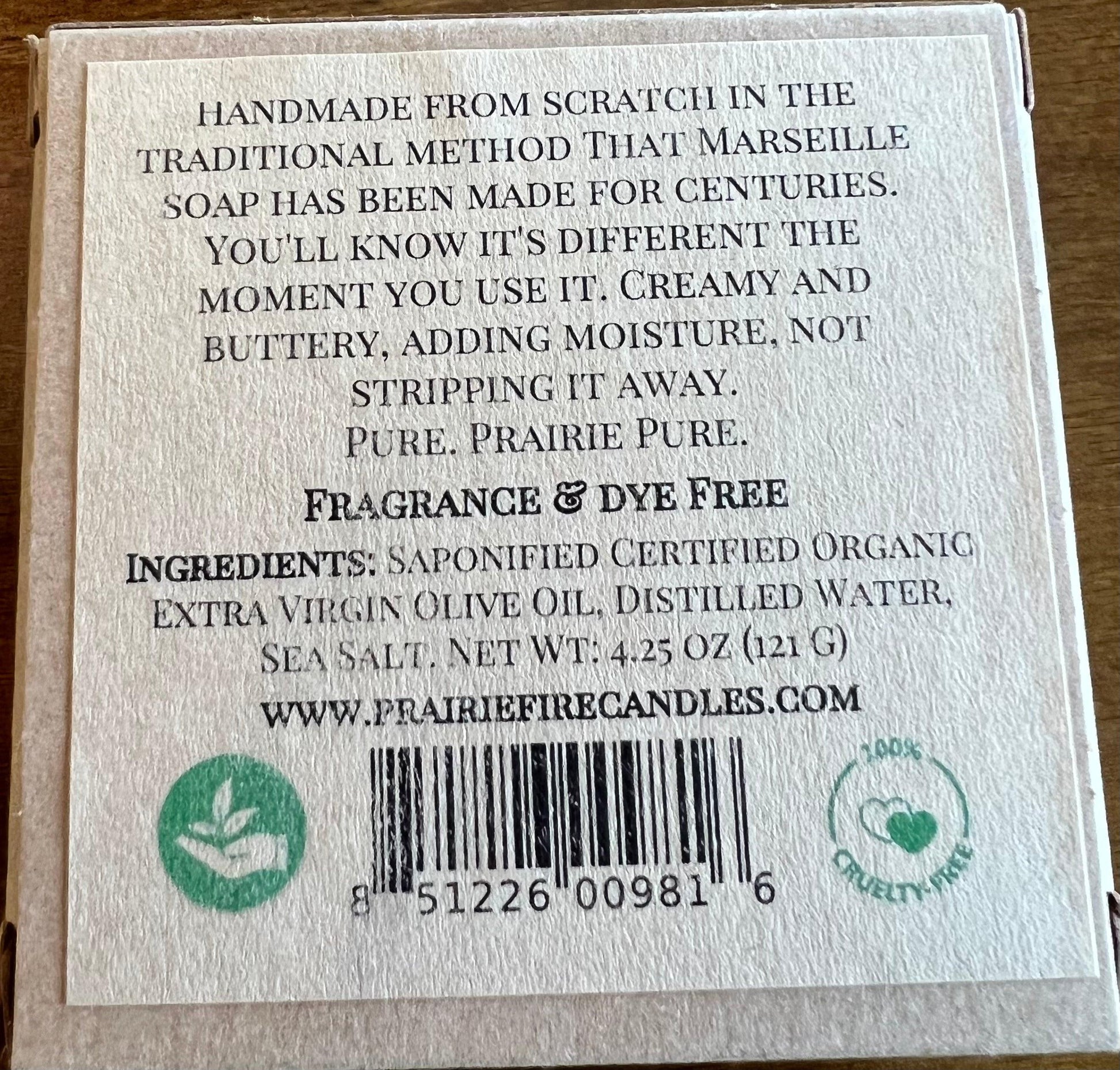 Pure Real Castile - Organic Olive Oil Soap (3 Pack) - Made in the USA