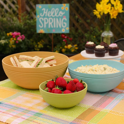 Recycled 3 Piece Bowl Set - Spring Mix - Made in the USA