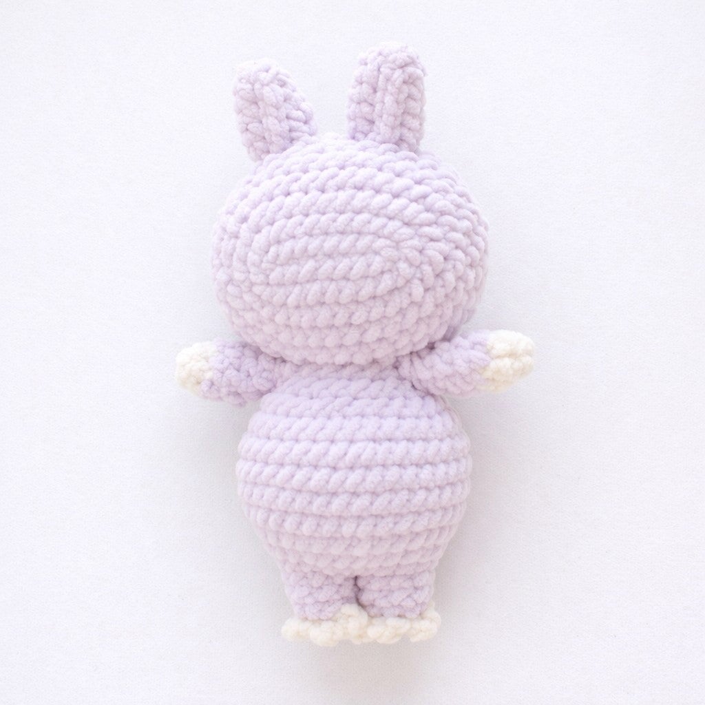 Crocheted Plushie Bunny - Purple (Labubu Inspired) - Made in the USA