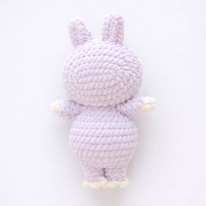 Crocheted Plushie Bunny - Purple (Labubu Inspired) - Made in the USA