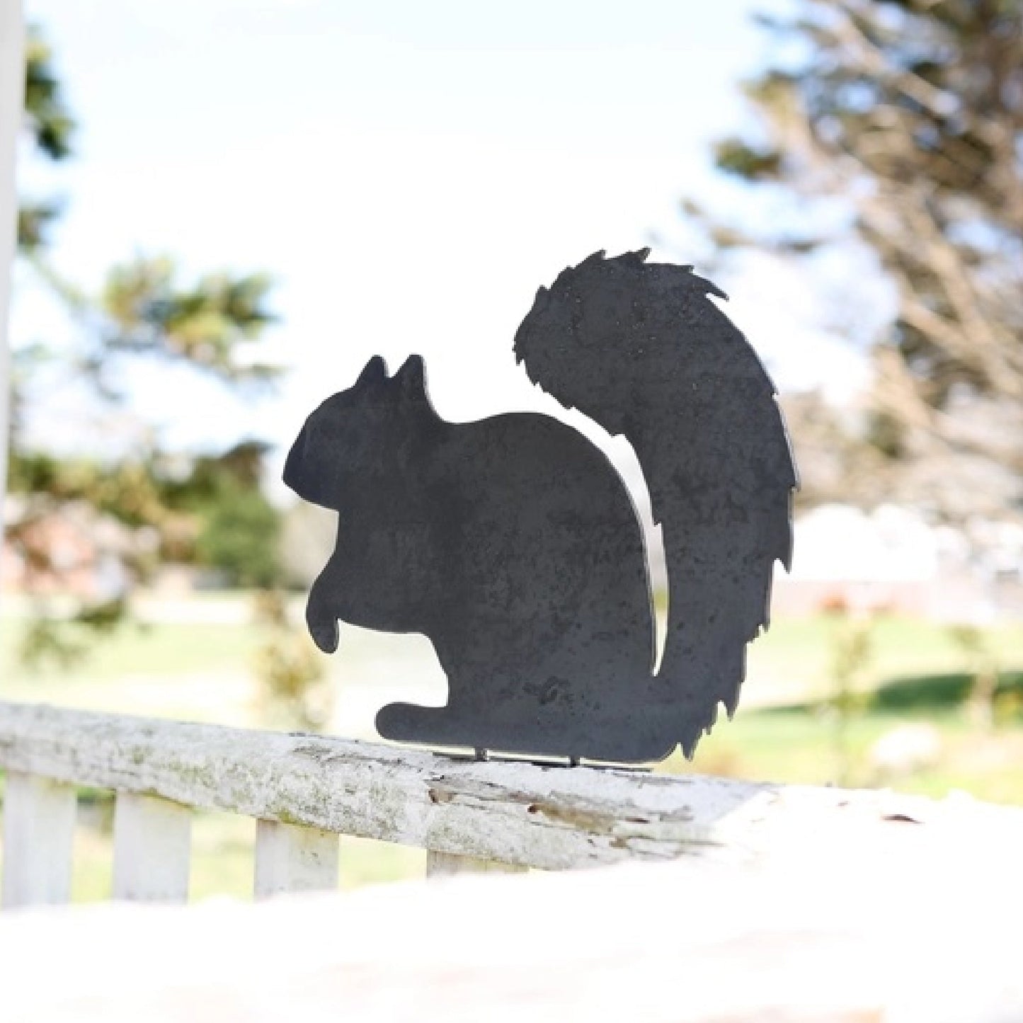 Squirrel Metal Statue - Made in the USA