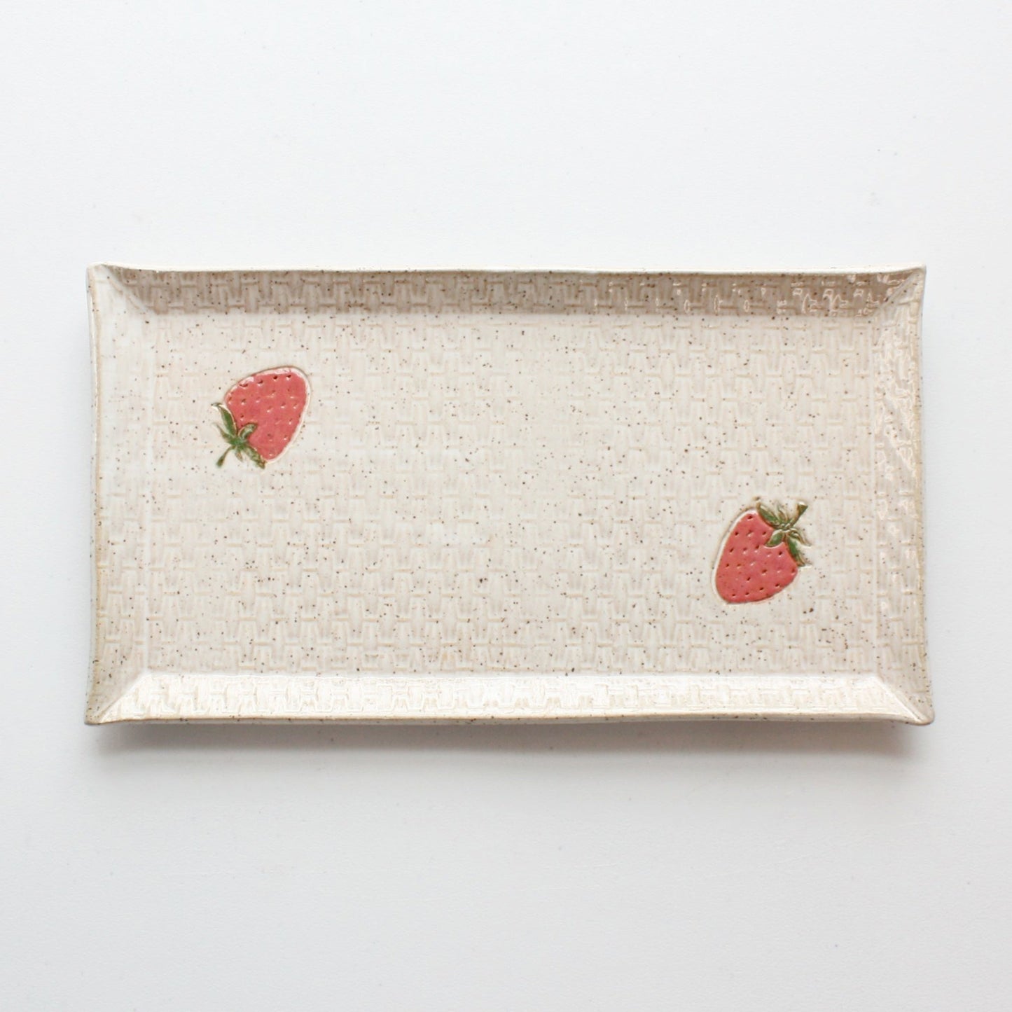 Strawberry Ceramic Platter - Made in the USA