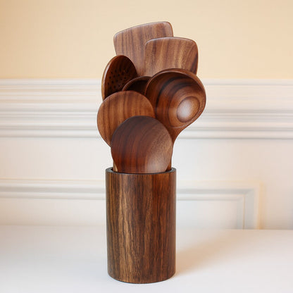 Teak Kitchen Utensils - 7 Piece Set - Made in the USA