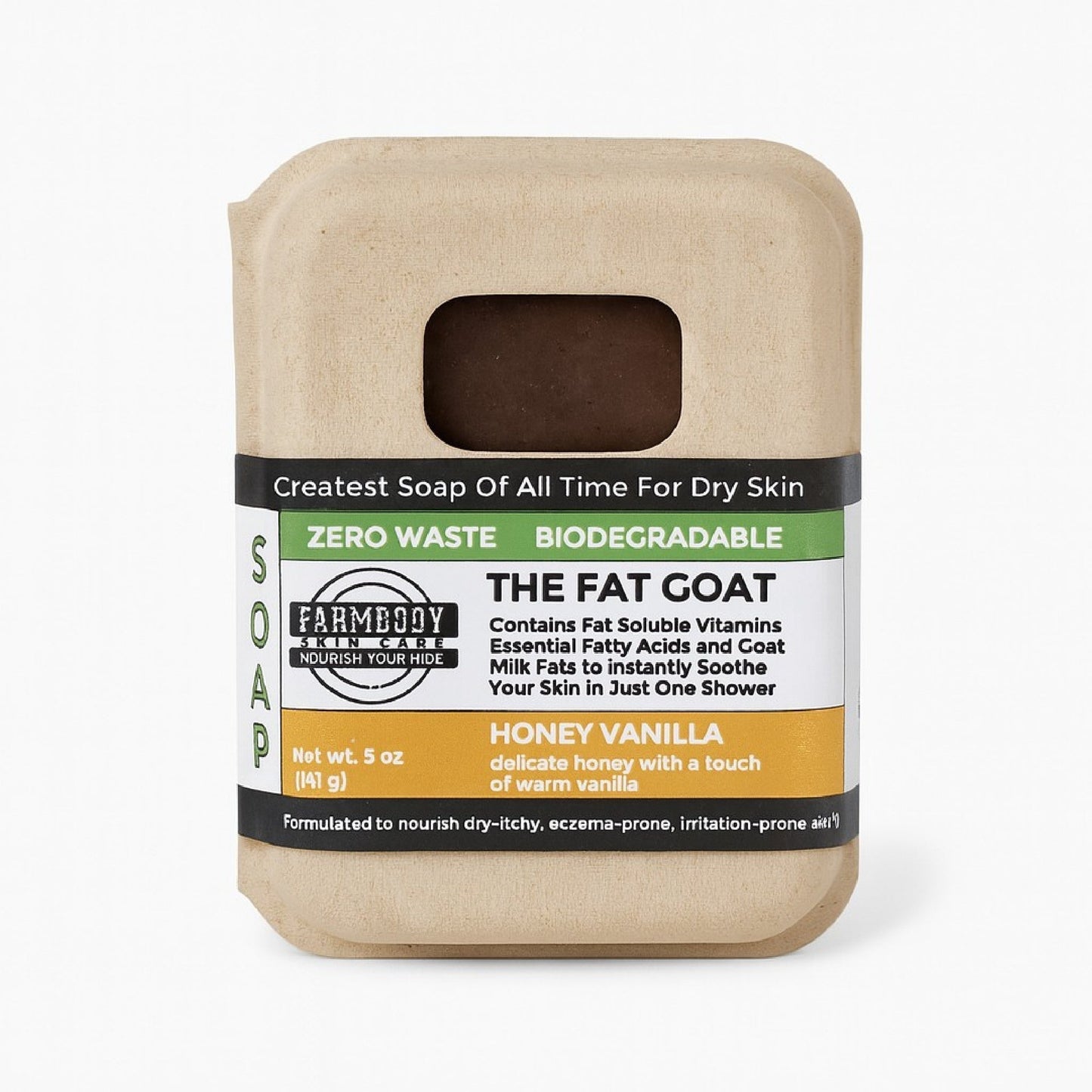 The Fat Goat - Tallow and Goat Milk Soap - Honey and Vanilla - Made in the USA