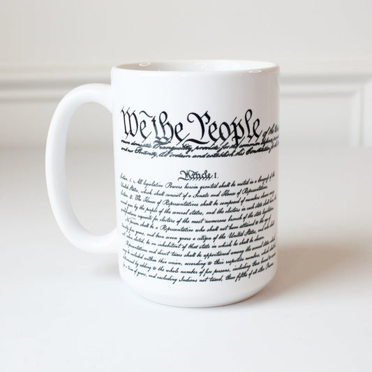 US Constitution Ceramic Mug - Made in the USA