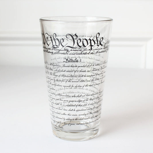 US Constitution Pint Glass - Made in the USA