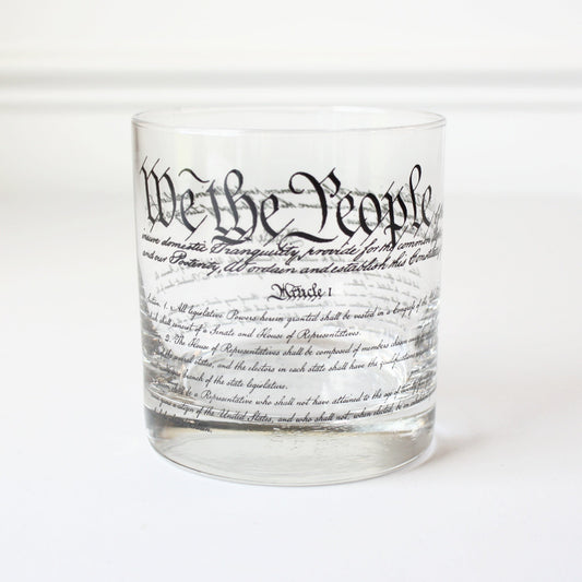 US Constitution Rocks Glass - Made in the USA