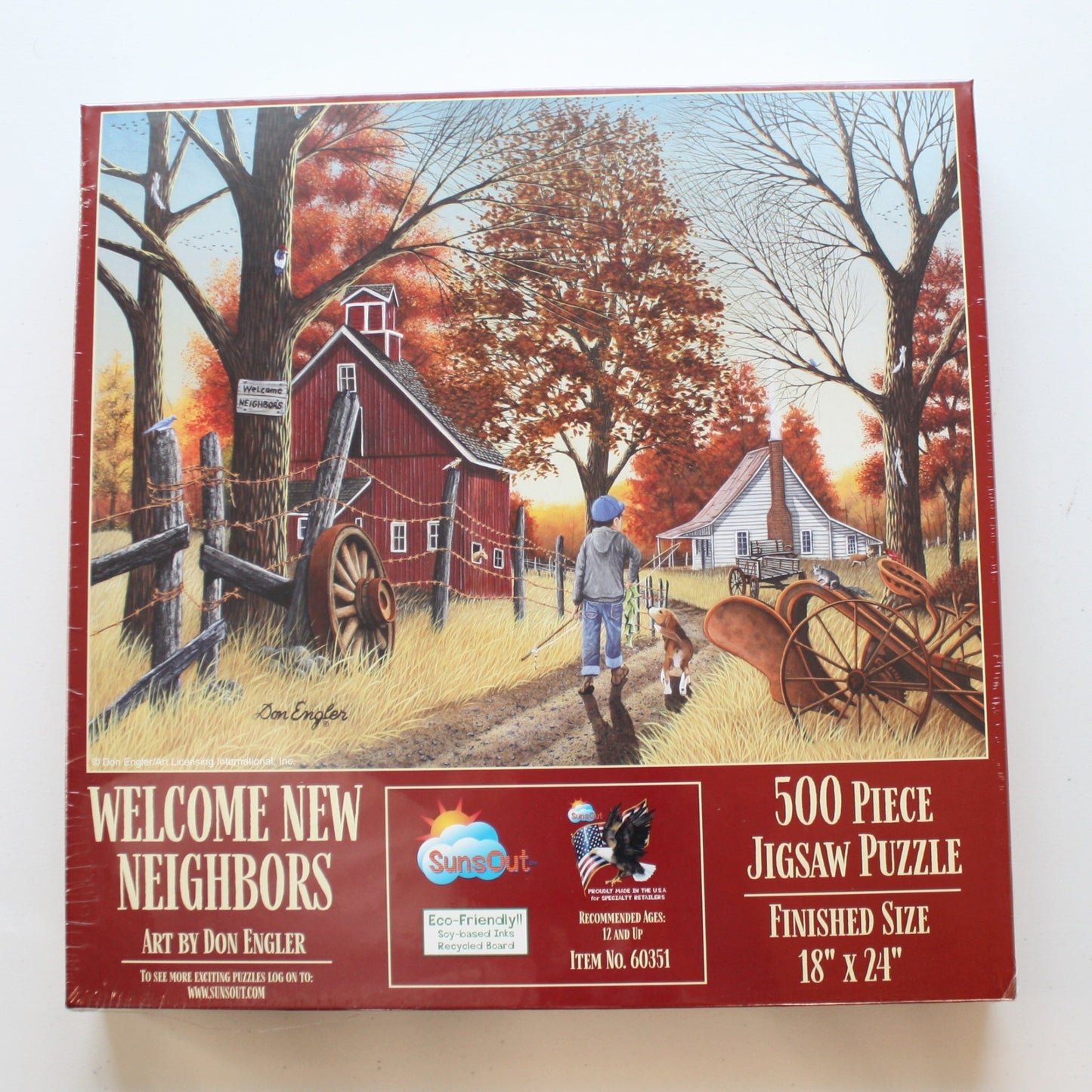 Welcome New Neighbors Puzzle - Made in the USA