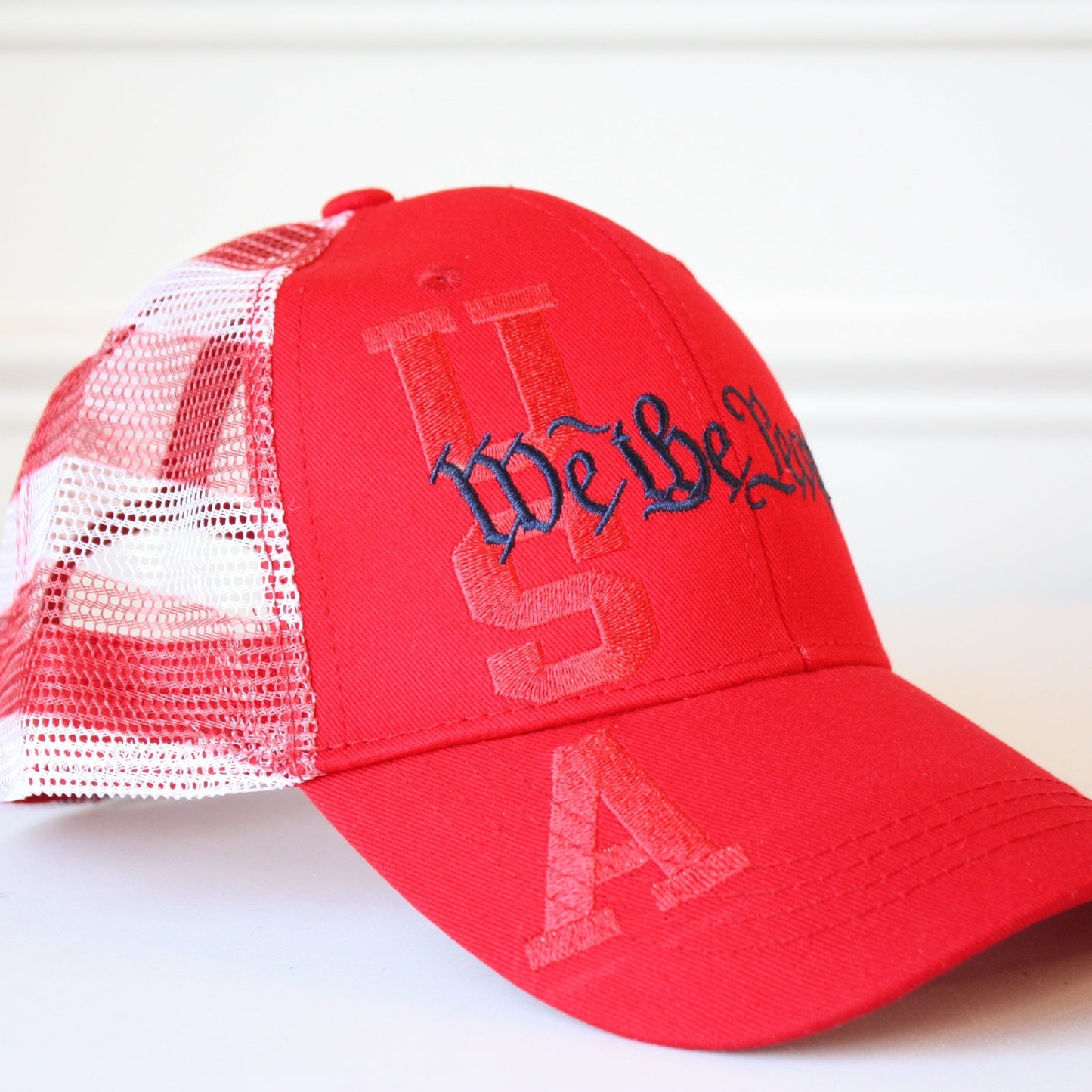 We the People Flag Mesh Hat - Made in the USA