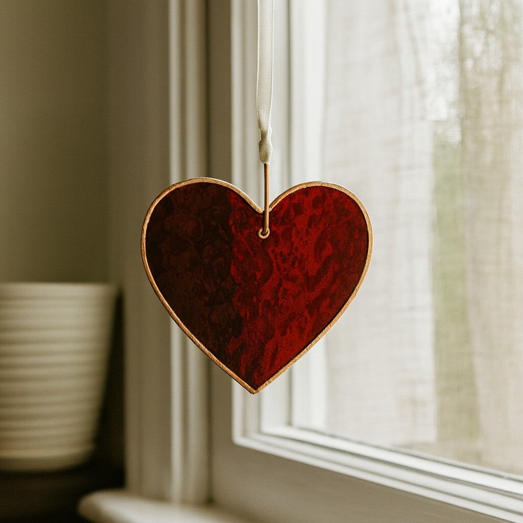 When a Cardinal Sings Memorial Heart - Made in the USA