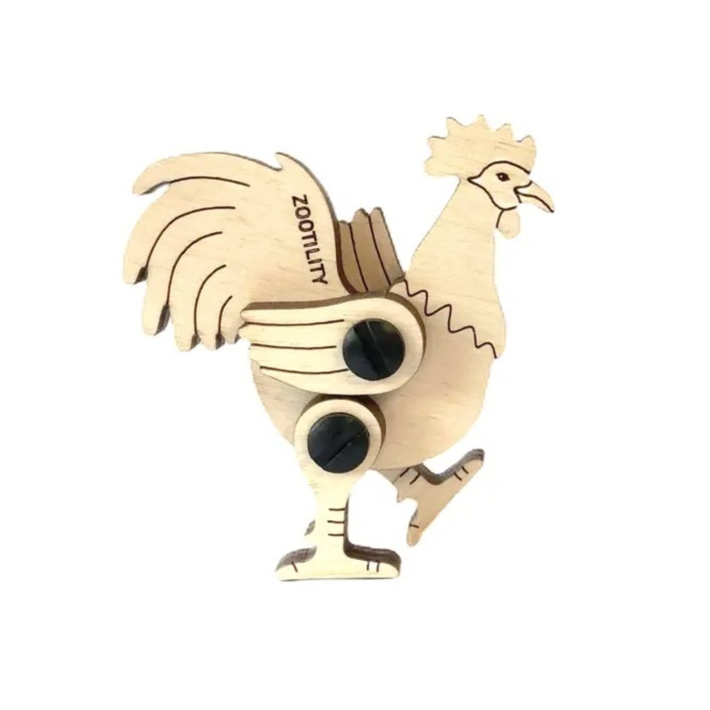 Wooden 3d Puzzle Rooster - Made in the USA