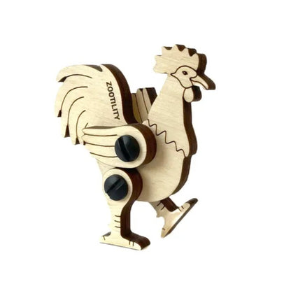 Wooden 3d Puzzle Rooster - Made in the USA