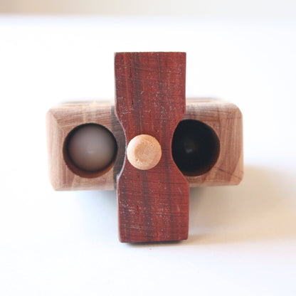 Wooden Toy Tic Tac Toe Set - Made in the USA