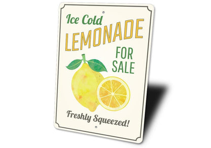 Ice Cold Lemonade - Metal Sign - Made in the USA