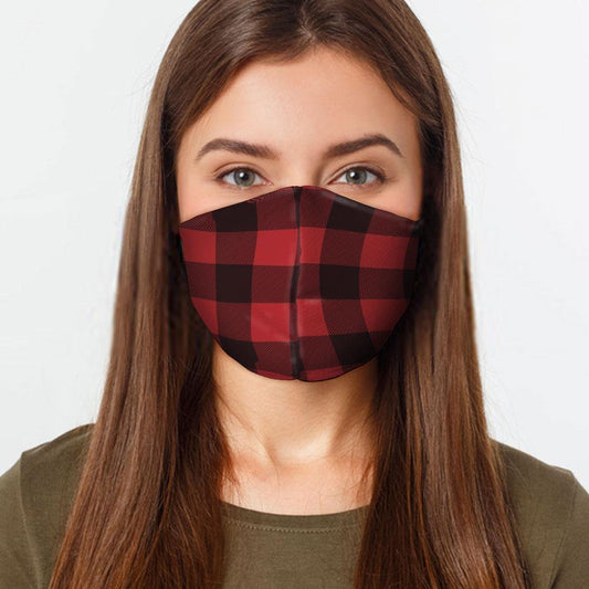 Red Flannel Face Cover - Made in the USA
