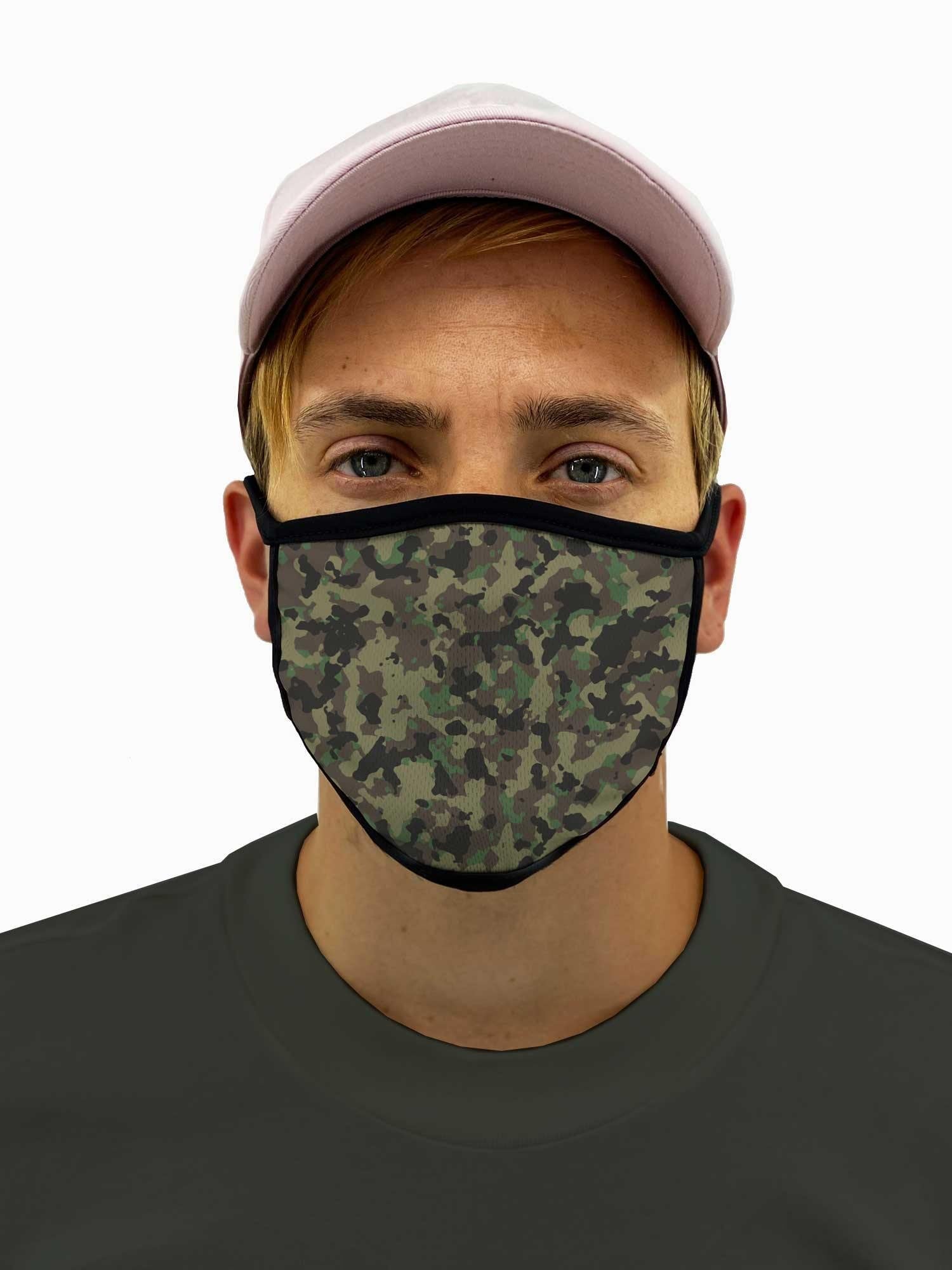 Army Camo Face Mask Filter Pocket - Made in the USA