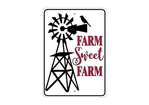 Farm Sweet Farm - Metal Sign - Made in the USA