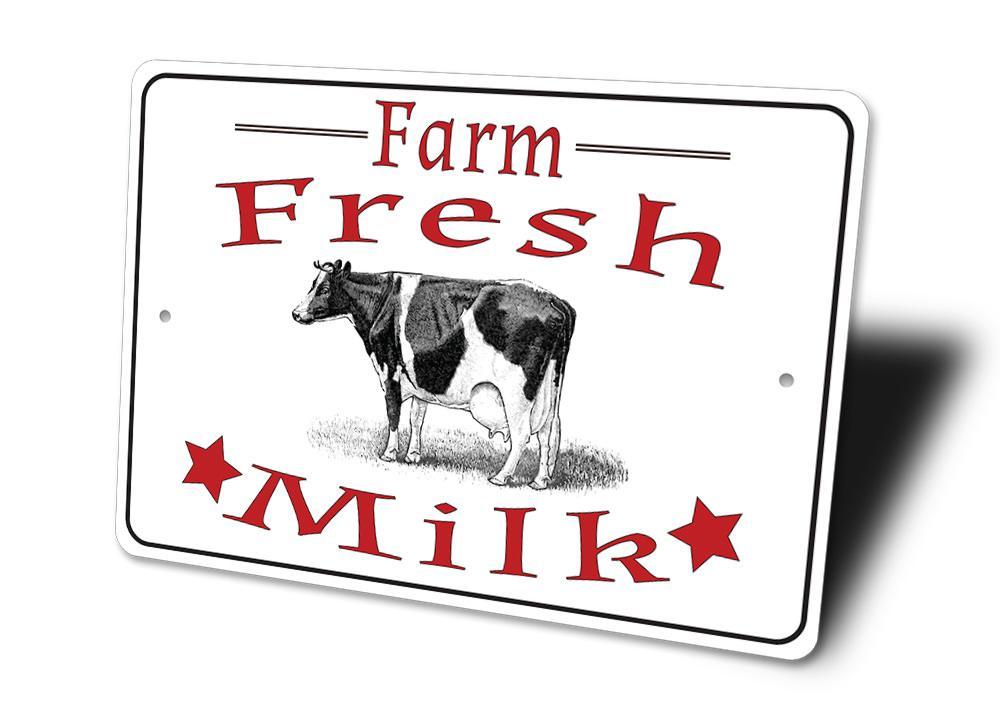 Fresh Milk - Metal Sign - Made in the USA