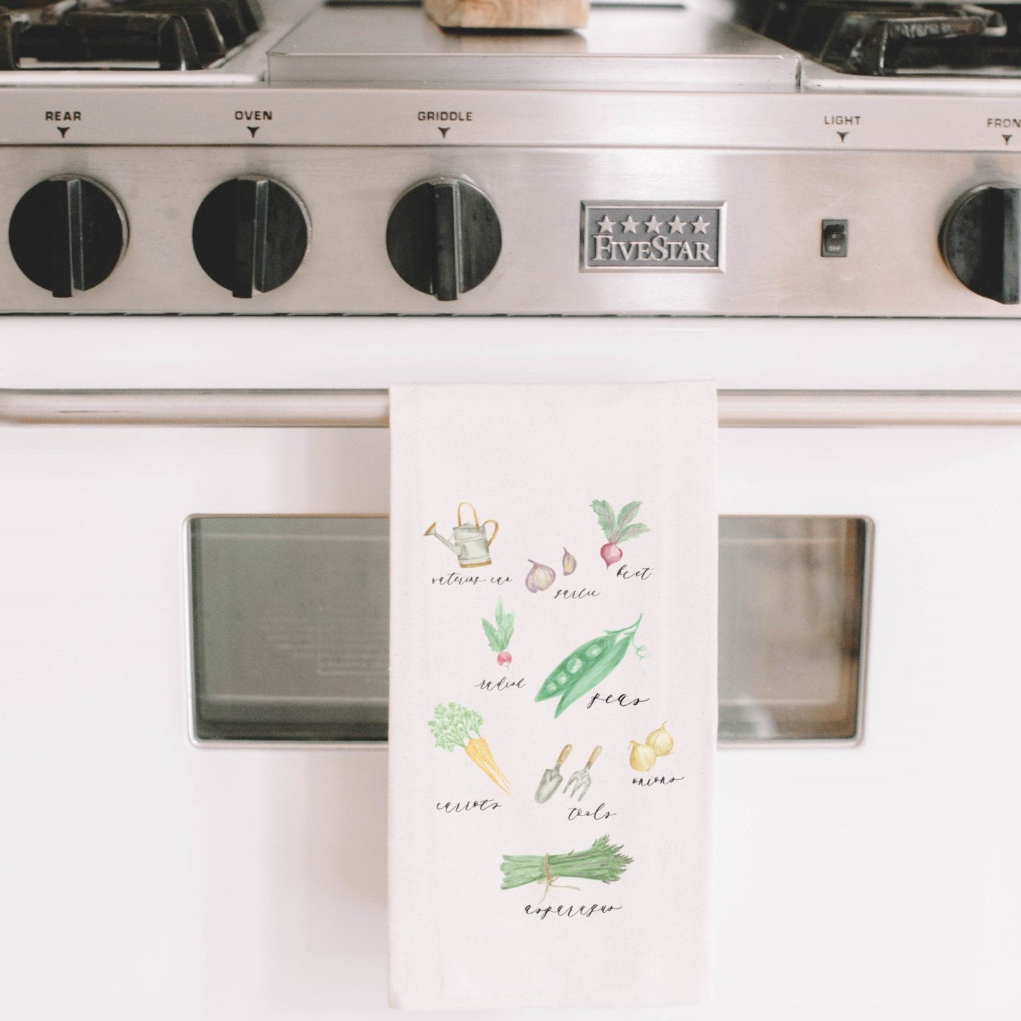 Vegetables Tea Towel - Made in the USA