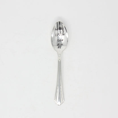 Vintage Baby Spoons  - "Hello Little One" - Made in the USA