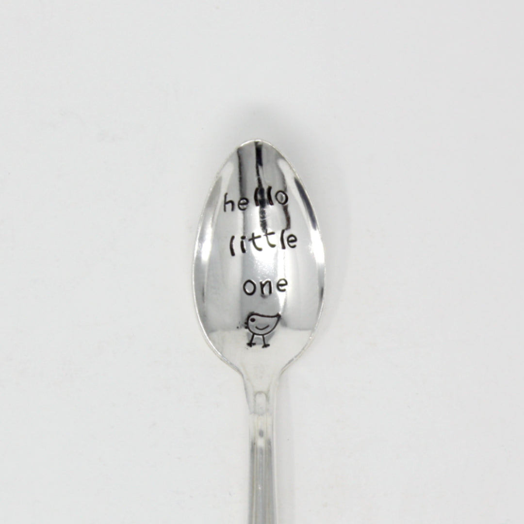 Vintage Baby Spoons  - "Hello Little One" - Made in the USA