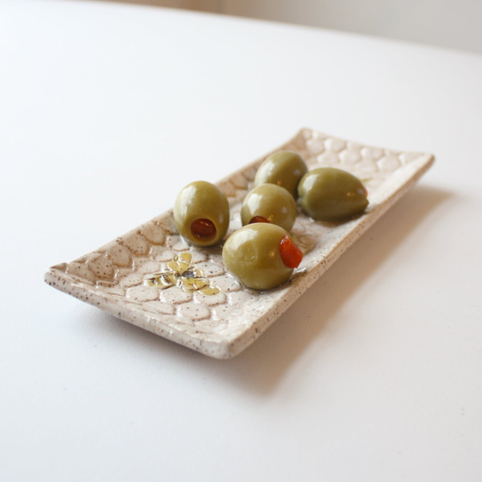 Bee Ceramic Olive Tray - Made in the USA
