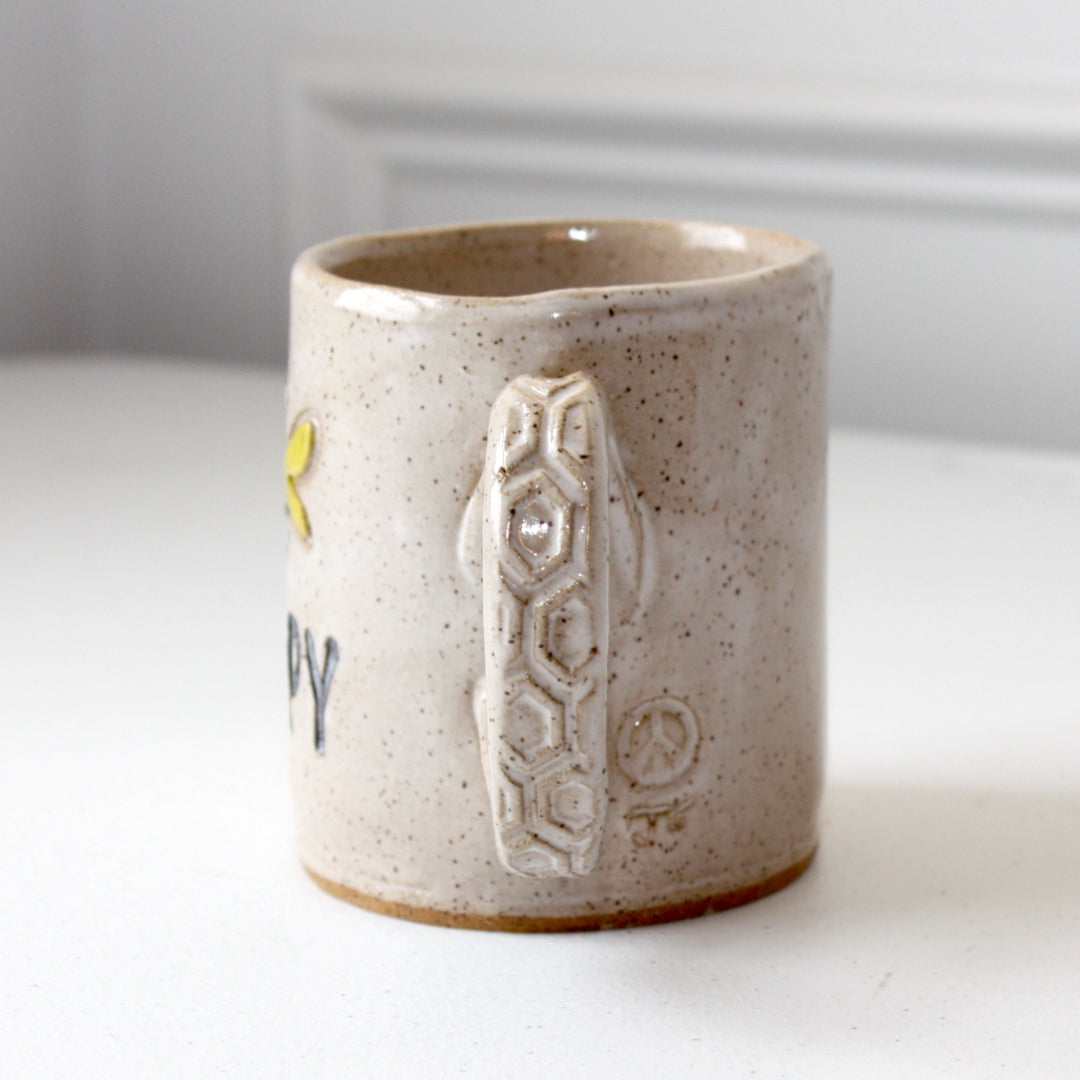 Bee Happy Ceramic Mug - Made in the USA