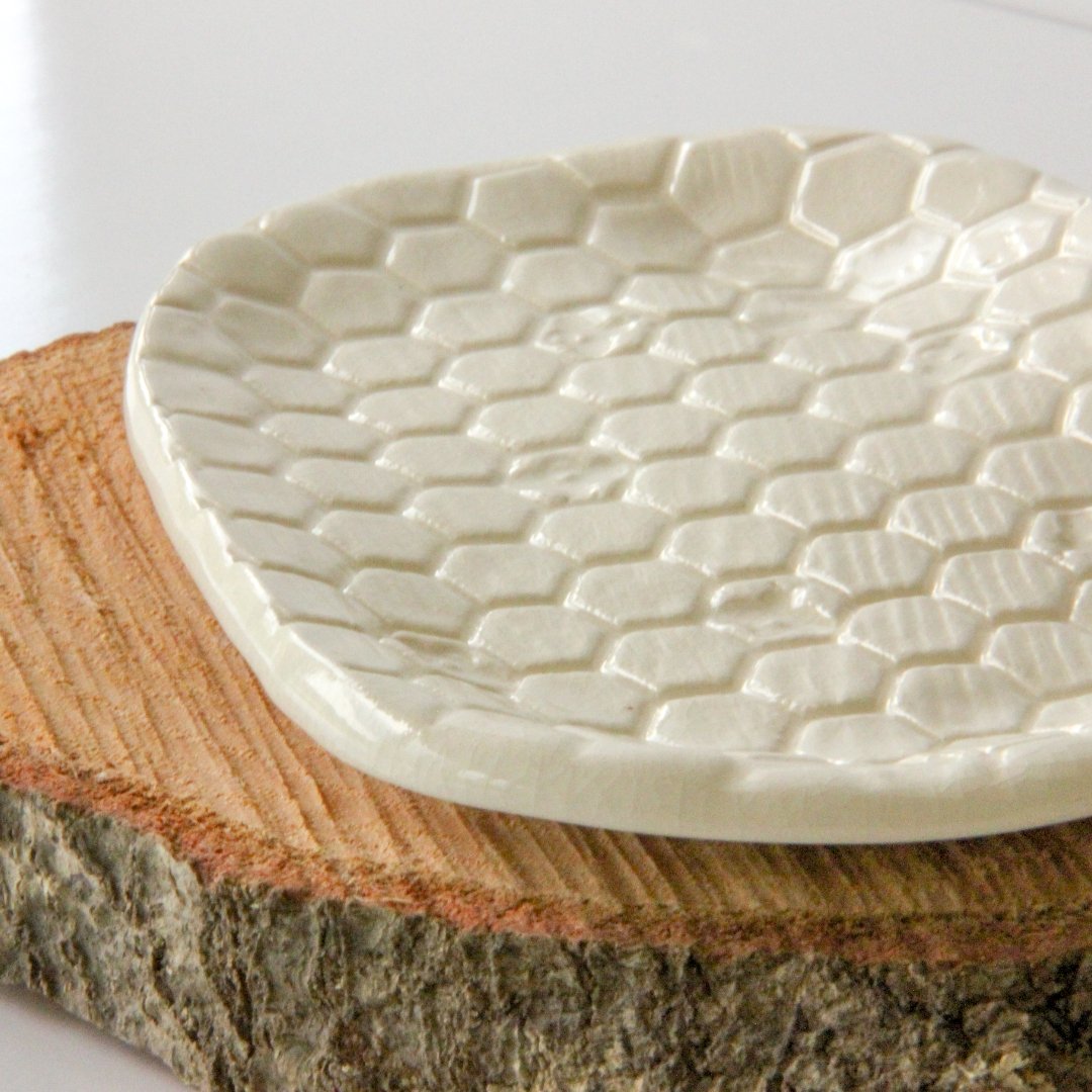 Stoneware Beehive Soap Dish - Made in the USA