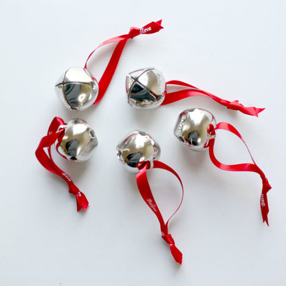 Believe Sleigh Bell Ornaments - Made in the USA