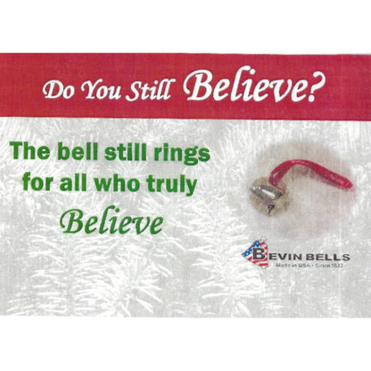 Believe Sleigh Bell Ornaments - Made in the USA