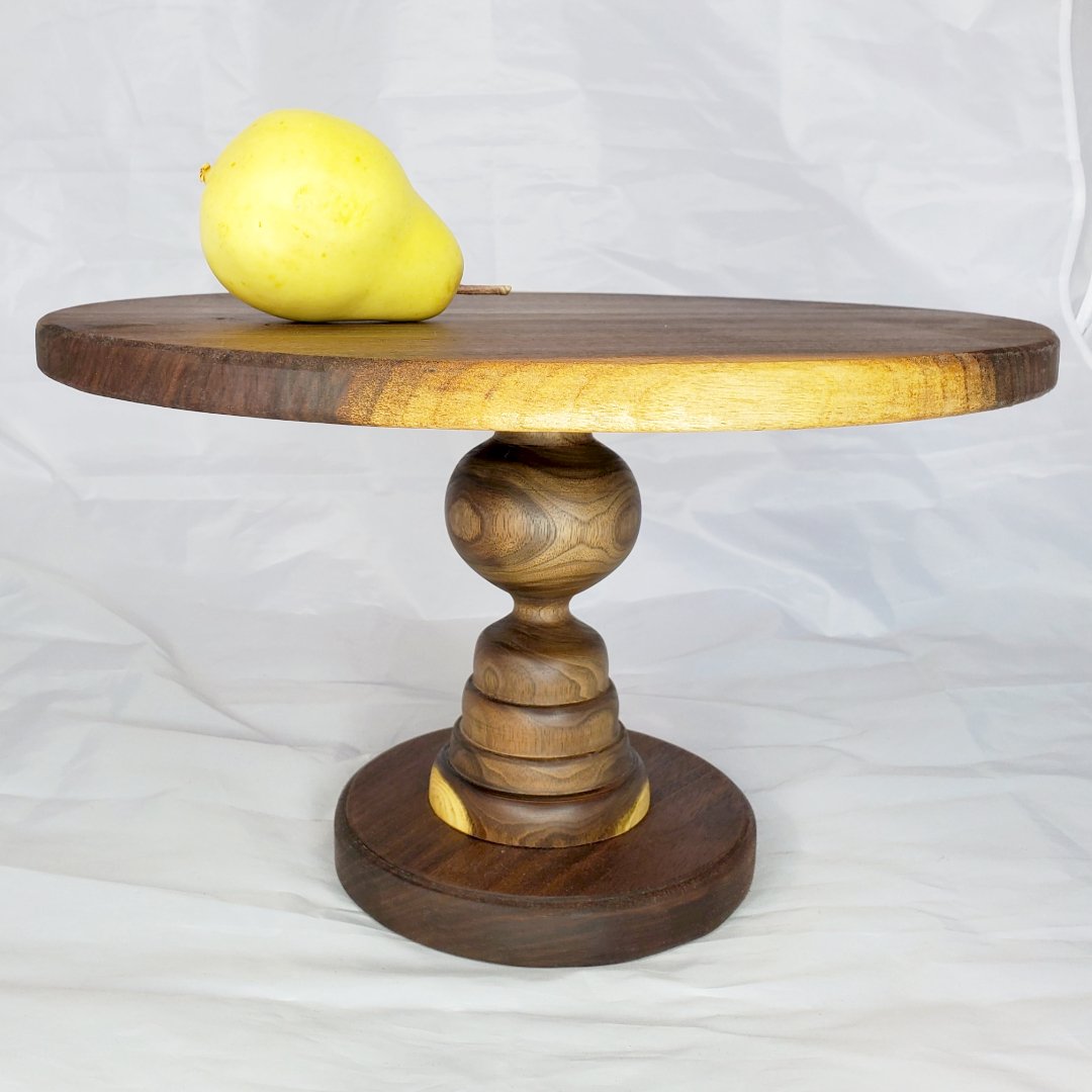 Handmade Hardwood Cake and Pie Stand - Made in the USA