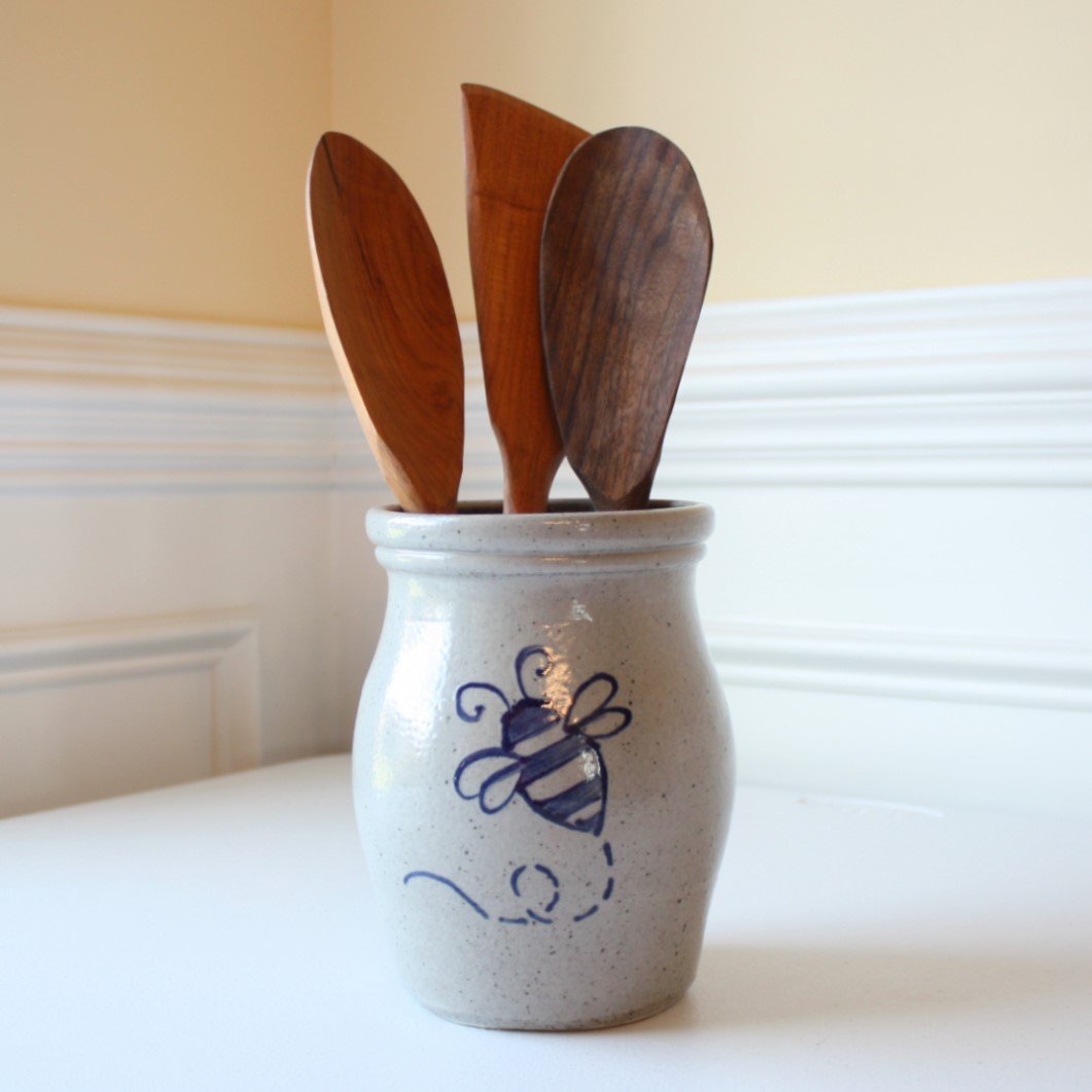 How to Make a Wood Striped Utensil Holder - A Beautiful Mess