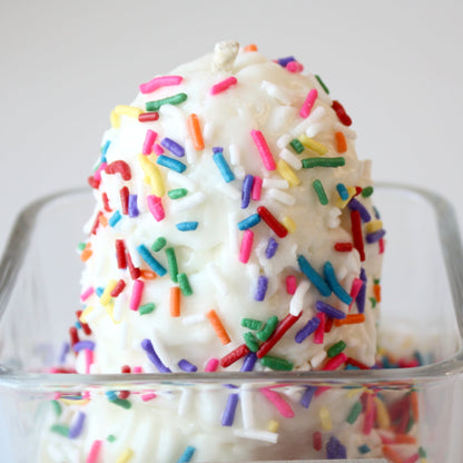Celebrate and Cupcake Vanilla Soy Candle with Sprinkles - Made in the USA