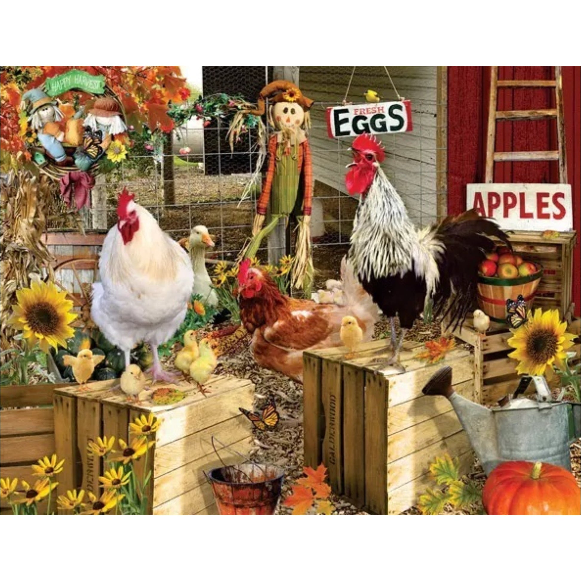 Chickens on the Farm Puzzle - Made in the USA