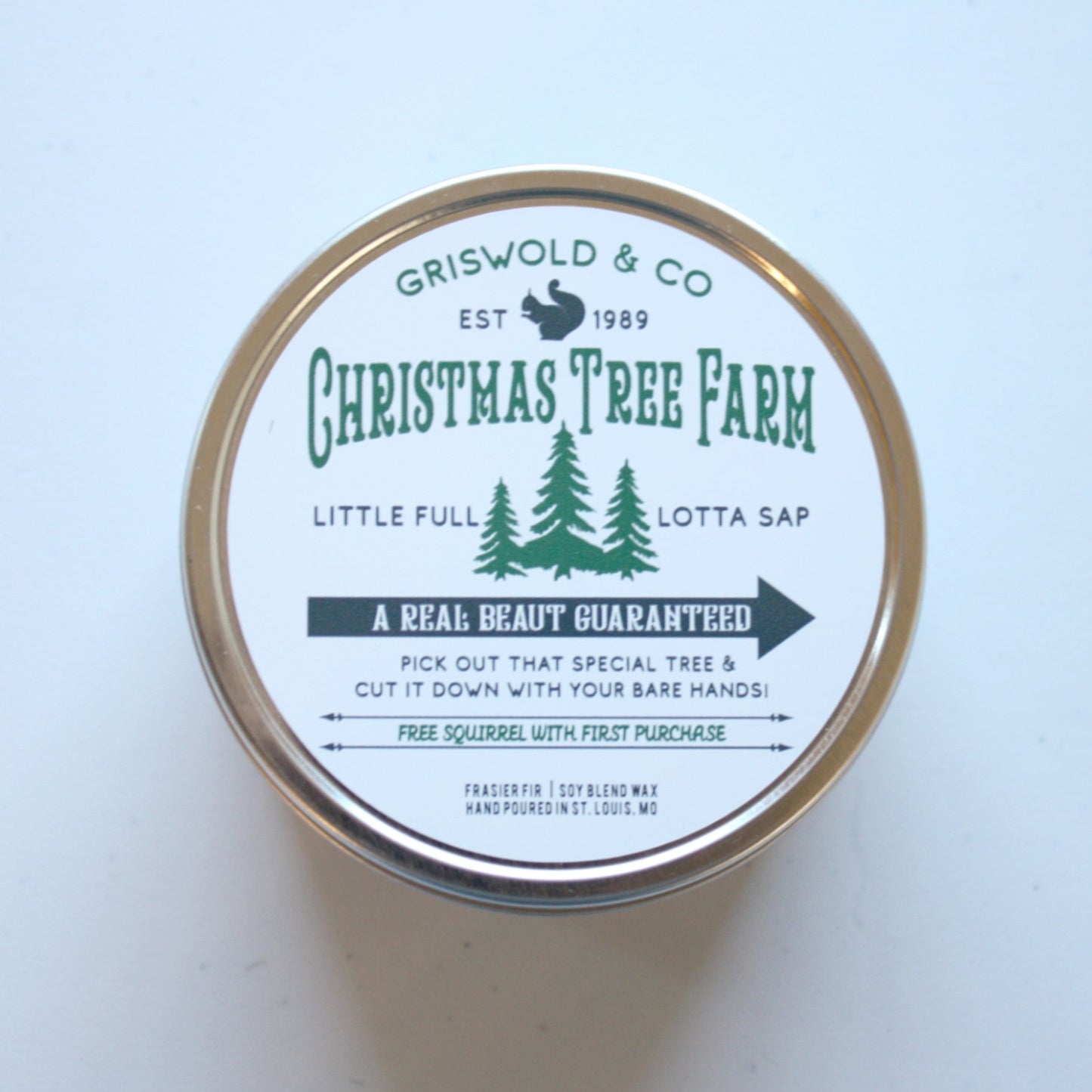 Christmas Vacation Tree Farm Candle - Made in the USA