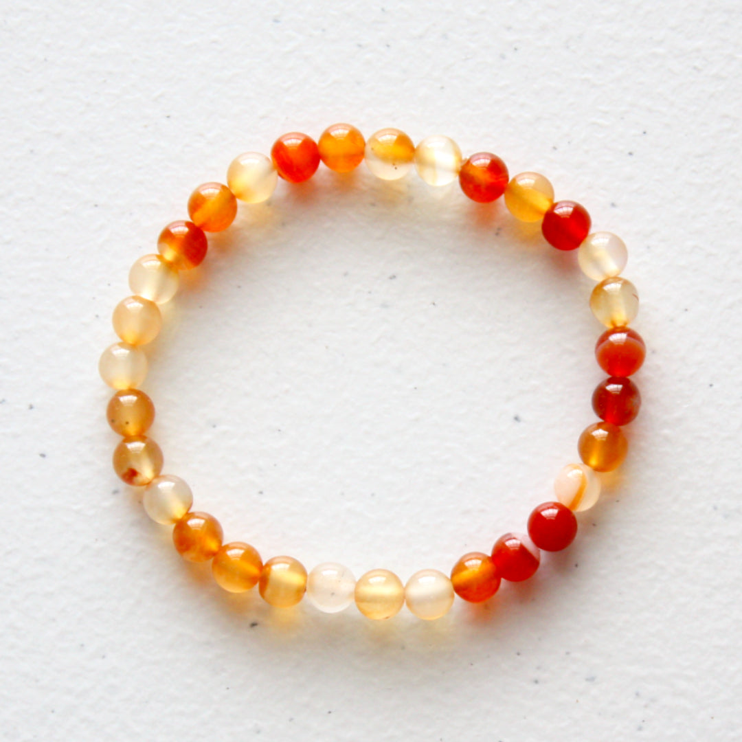 CHUNKY Orange Carnelian Crystal Bracelet – Heidi Patrice Jewellery