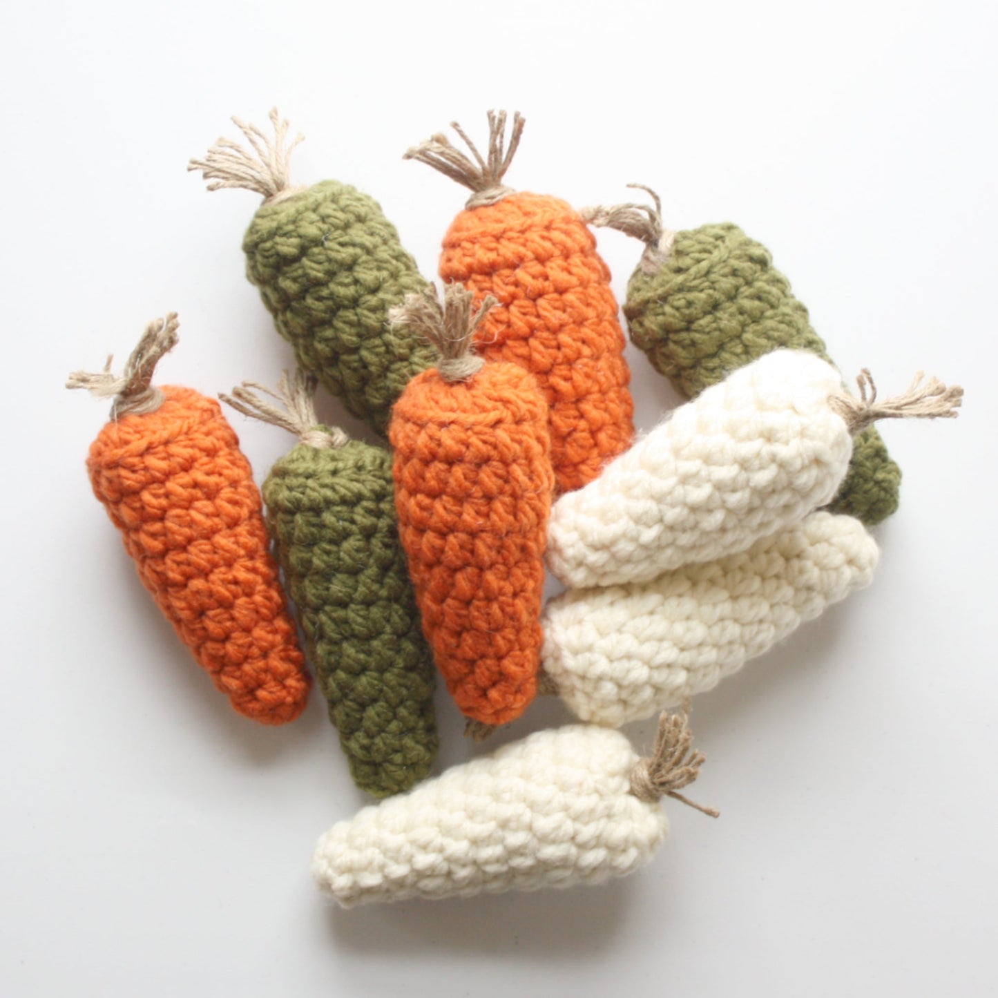 Crocheted Carrots - Made in the USA