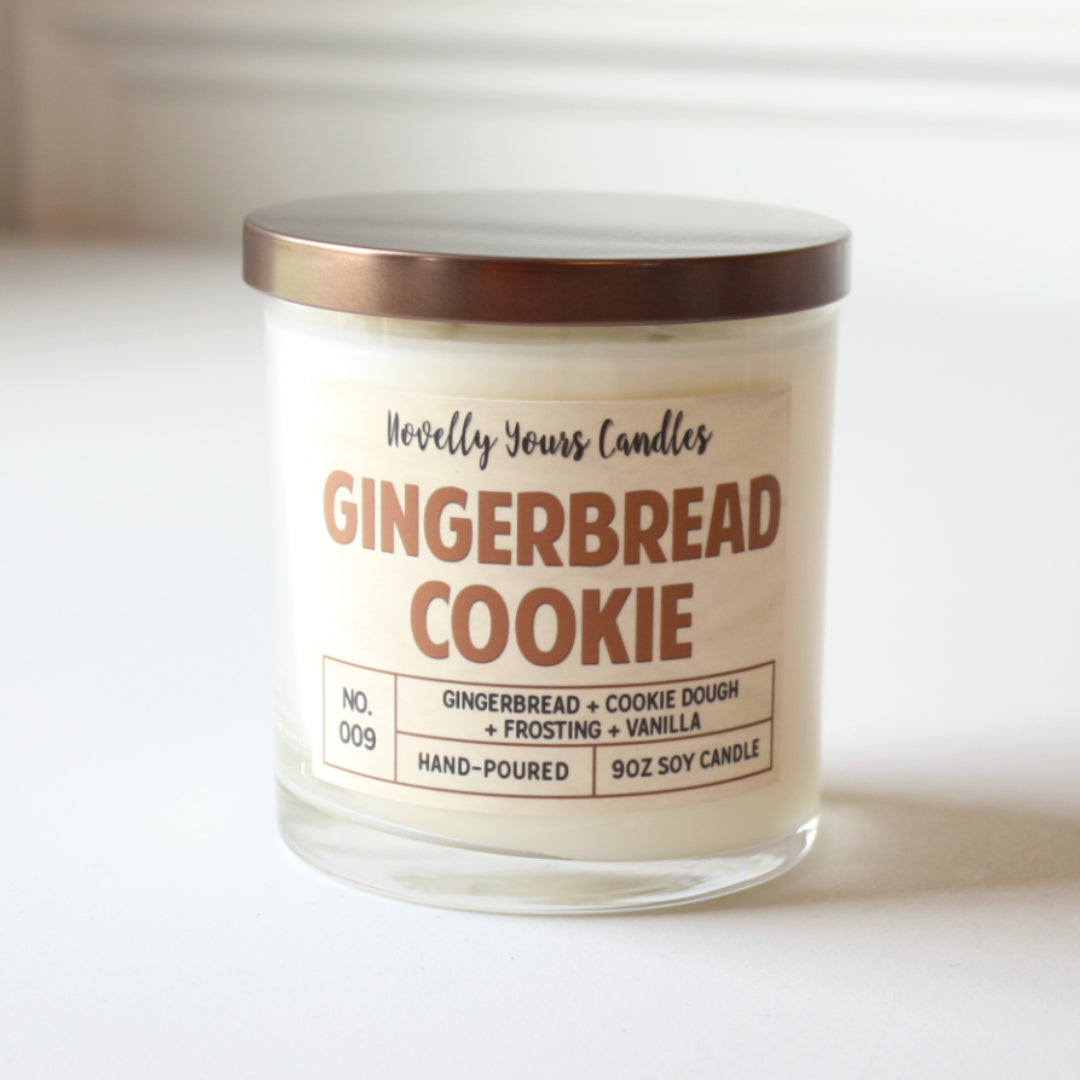 Novelly Yours - Gingerbread Cookie Soy Candle - Made in the USA