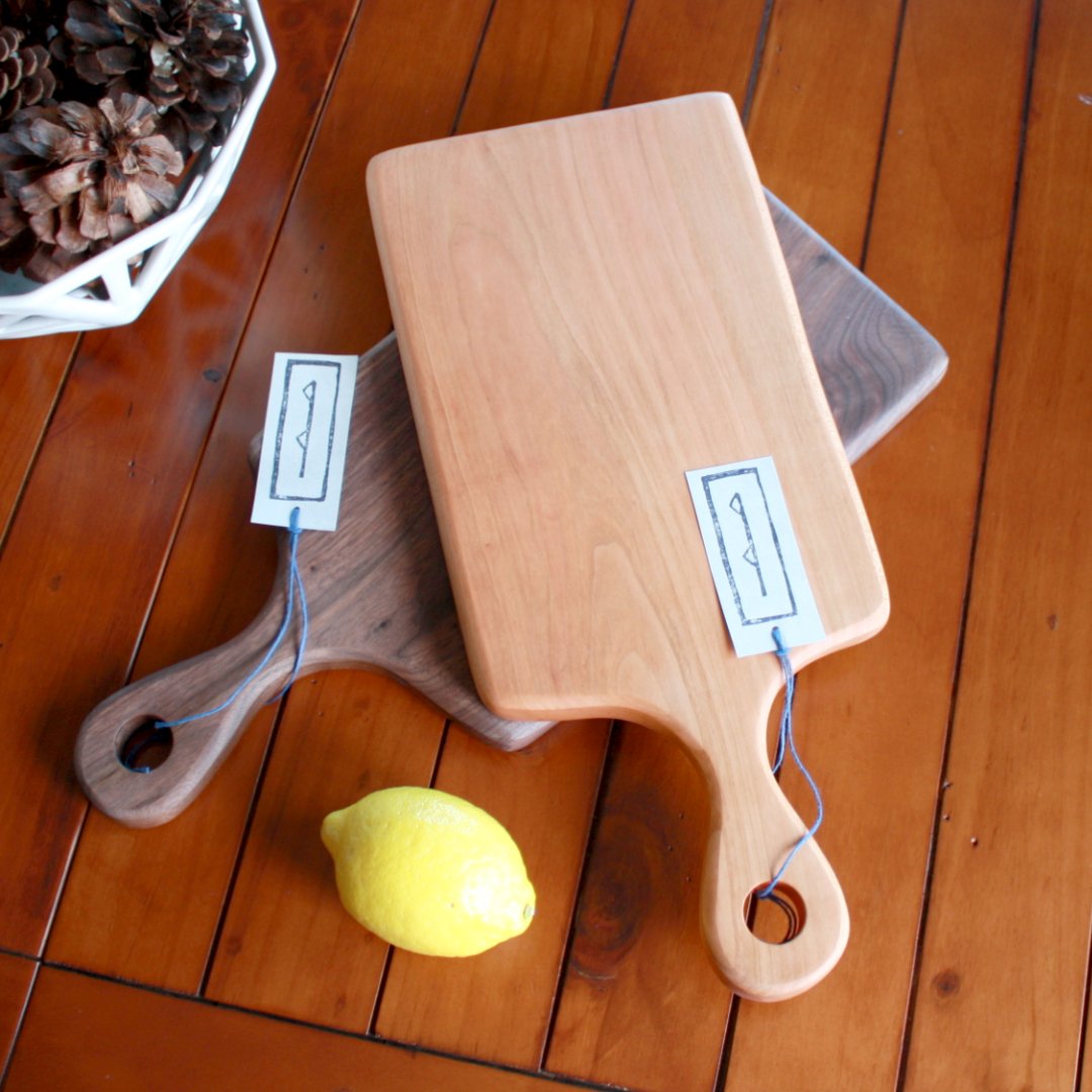 Hardwood Serving Board with Handle - Made in the USA