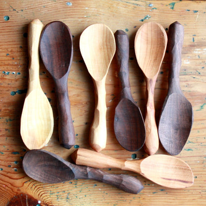Handmade wooden coffee scoop from walnut wood - Inspire Uplift