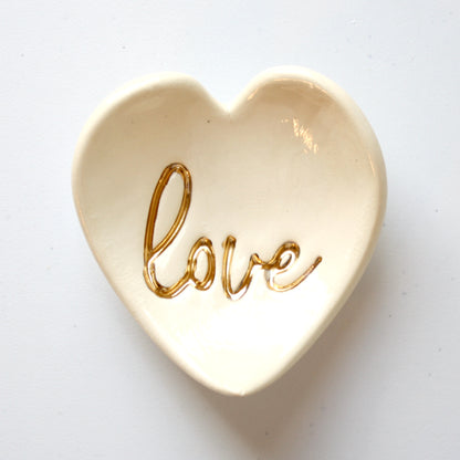 Stoneware Love Ring Dish - Made in the USA