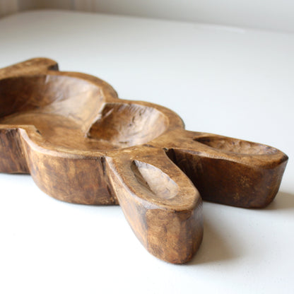 Handmade Wood Bunny Bowl - Made in the USA