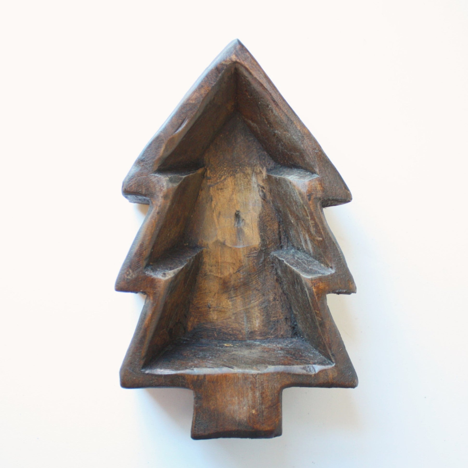 Handmade Wood Christmas Tree Bowl - Made in the USA