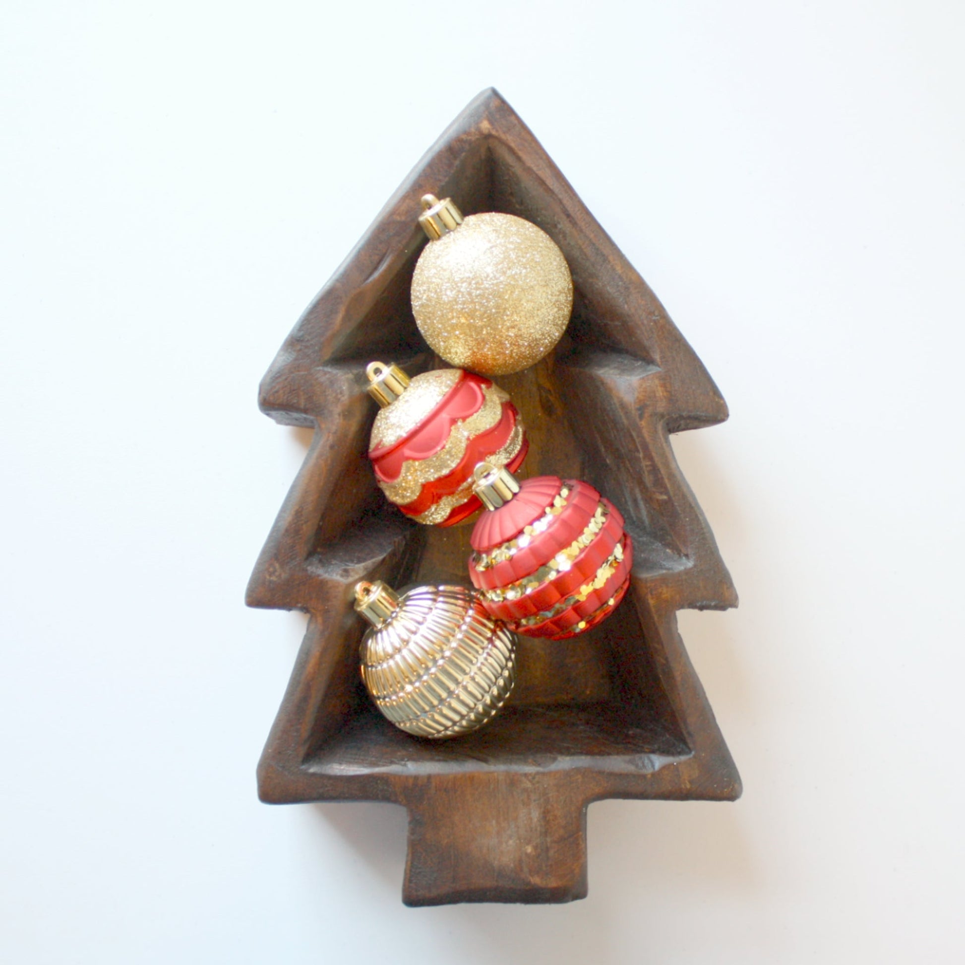 Handmade Wood Christmas Tree Bowl - Made in the USA