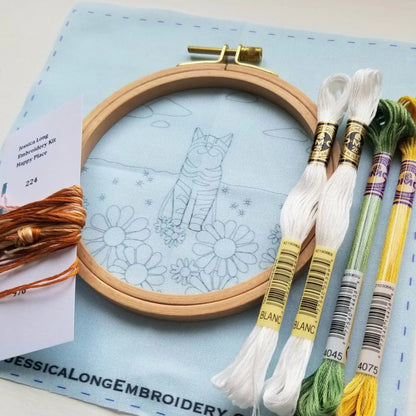 Embroidery Kit - Happy Place - Made in the USA