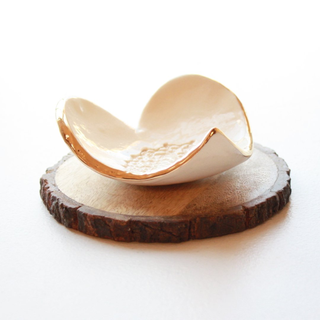 Stoneware Heart Ring Dish - Made in the USA