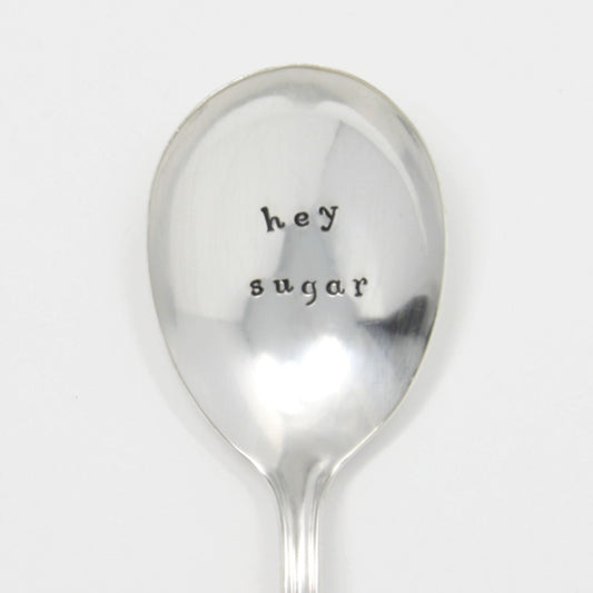 Vintage Spoons - "Hey Sugar" Sugar Spoon - Made in the USA