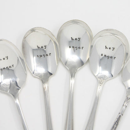 Vintage Spoons - "Hey Sugar" Sugar Spoon - Made in the USA